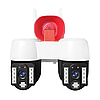 Вулична IP камера з двома обʼєктивами, 12 W, CAMERA WIFI WITH ALARAM A2S / Подвійна камера відеоспостереження, фото 3