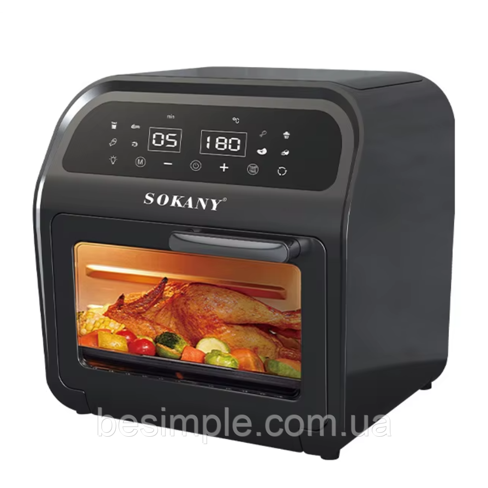 Сенсорна мультифритюрниця 1700W, 16L, SK-ZG-8032 / Мультипіч / Мультипіч-аерогриль, фото 1