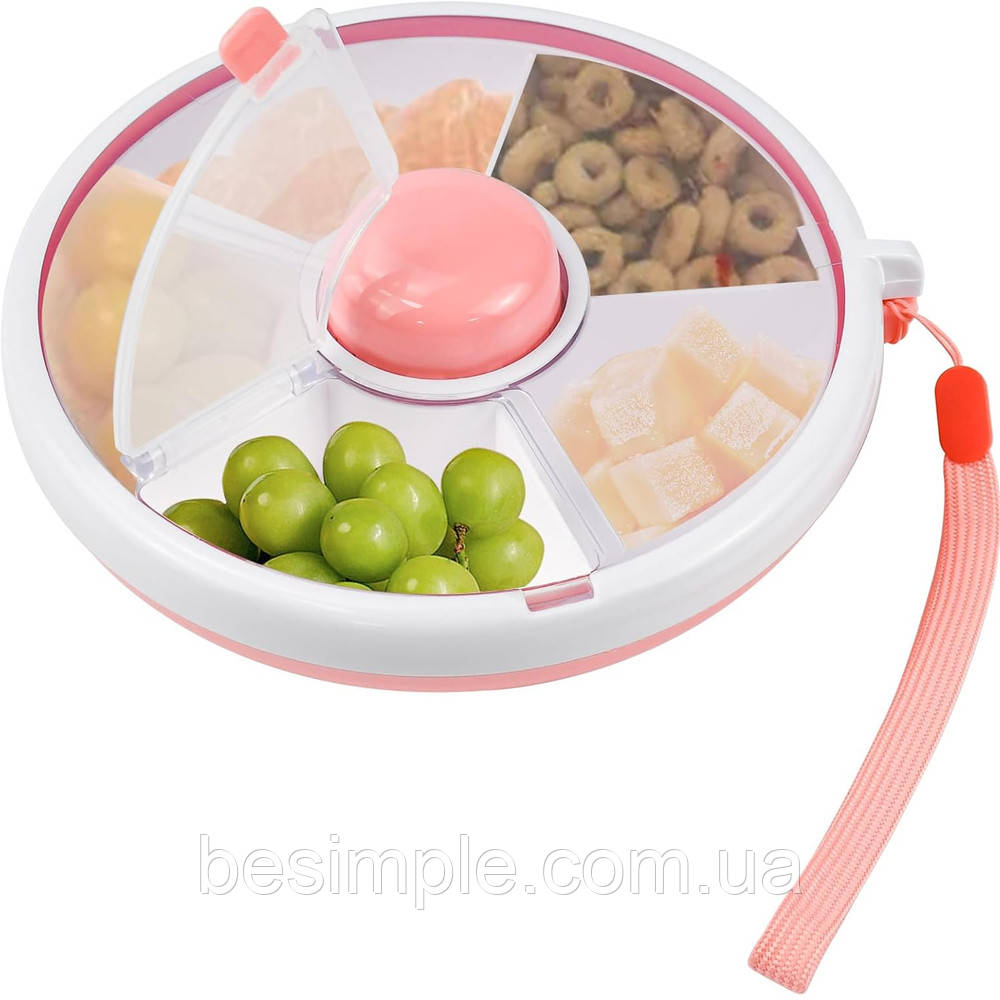 Ланч-бокс для їжі 5 секції / Контейнер для їжі / Герметичний ланч бокс / Ланчбокс для їжі / Ланчбокс для їжі, фото 1