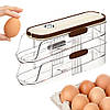 Підставка для зберігання яєць 2 яруси 31×14,5×10см / Полиця для яєць / Органайзер для яєць, фото 10