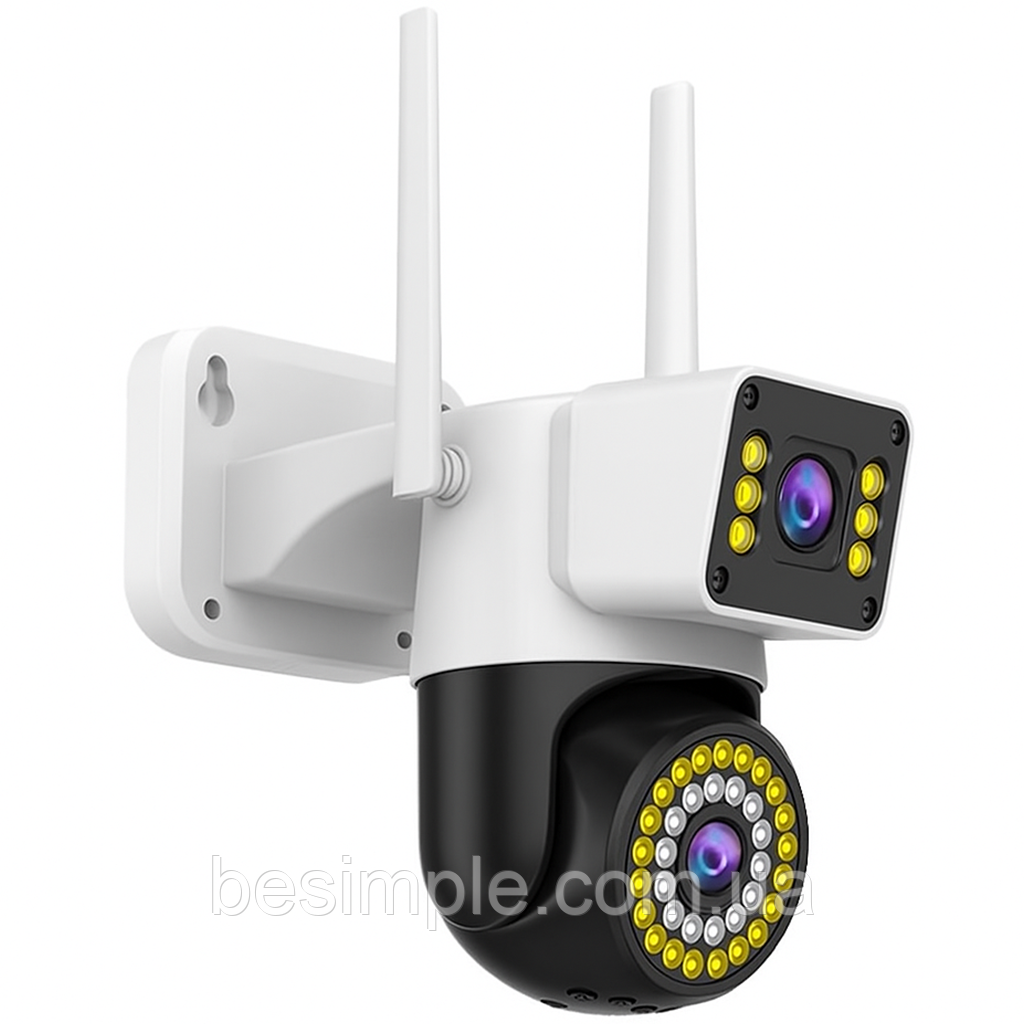 WIFI камера відеоспостереження вулична поворотна, QN-22 / Зовнішня поворотна IP камера / Камера для дому, фото 1