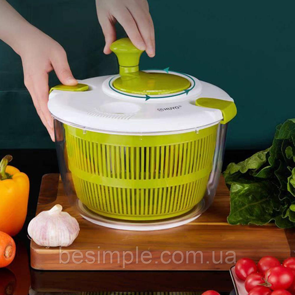 Друшляк для зливу води з фруктів / Контейнер для миття овочів / Кухонна миска-друшляк, фото 1