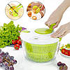 Друшляк для зливу води з фруктів / Контейнер для миття овочів / Кухонна миска-друшляк, фото 2