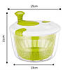 Друшляк для зливу води з фруктів / Контейнер для миття овочів / Кухонна миска-друшляк, фото 7