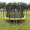 Батут дитячий з внутрішньою сіткою (128х49х25см) / Круглий батут для дітей / Дитячий батут зі драбинкою, фото 7