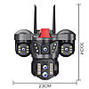 Вулична WIFI камера відеоспостереження 12MP, HD, V380 / Охоронна IP камера / Зовнішня поворотна камера, фото 6