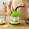 Ручний міні подрібнювач з часникодавкою, 1500мл, JCQ-174 / Кухонний ручний чоппер / Міні блендер, фото 4