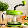Ручний міні подрібнювач з часникодавкою, 1500мл, JCQ-174 / Кухонний ручний чоппер / Міні блендер, фото 5