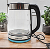 Електрочайник з заварником 2 в 1, 1500 Вт, 0,8л - 2.2 л, 1089 / Заварник з фільтром / Електрочайник для кухні, фото 2