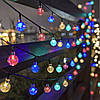 Садова гірлянда на сонячній батареї Кульки, 20LED, 200см / Вулична гірлянда / Гірлянда для саду, фото 2