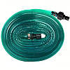 Капельний шланг для поливу 15м, Зелений / Шланг для зрошення / Плоский шланг зрошувальний з перфорацією, фото 3