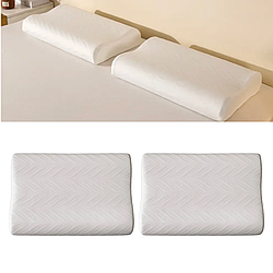 2 шт Анатомічна подушка для сну 50х30х9см / Подушка з ефектом памʼяті / Ортопедична подушка для шиї