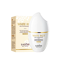 Сироватка для обличчя SADOER White Rice Nicotinamide, що освітлює 50 г