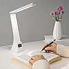 Настільна лампа з годинником і бездротовою зарядкою, TYV-2088 / Складна лампа сенсорна / Світлодіодна лампа, фото 4