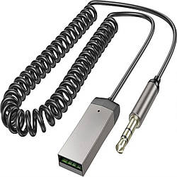 Адаптер Bluetooth 5.3, E78, 1.2 м, для автомобіля / AUX приймач з кабелем / Адаптер для аудіосистеми