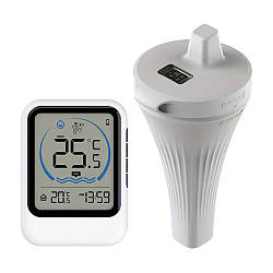 Бездротовий термометр для басейну -40°C - 70°C, від батарейок / Термометр-буй / Плаваючий термометр для води