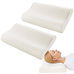 2 шт Ортопедична подушка (50х28х7см) GH1188 / Подушка з ефектом пам'яті / Подушка анатомічна