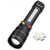 Ліхтар (білий+жовтий+червоний)+14SMD, зум, PLD-H005-3PM10-TG / Тактичний ліхтар / Акумуляторний ліхтарик, фото 3