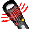 Ліхтар (білий+жовтий+червоний)+14SMD, зум, PLD-H005-3PM10-TG / Тактичний ліхтар / Акумуляторний ліхтарик, фото 6