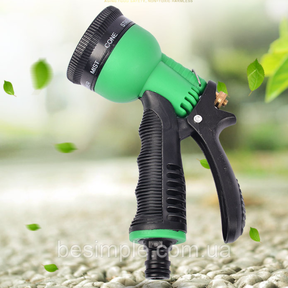 Пістолет розпилювач для поливу 8 режимів / Поливальний пістолет / Розпилювач садовий / Насадка на садовий шланг, фото 1