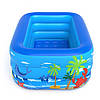 Надувний басейн 130x90x45см / Дитячий басейн надувний / Прямокутний басейн / Сімейний басейн, фото 2