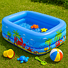 Надувний басейн 130x90x45см / Дитячий басейн надувний / Прямокутний басейн / Сімейний басейн, фото 3