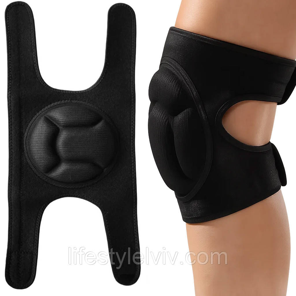 Наколінники антиковзні 2шт, Чорний / Наколінники для саду / Будівельні наколінники, фото 1