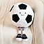 Мʼяка іграшка-плед Футбольний мʼяч 160*110 см / Іграшка трансформер / Плед у вигляді іграшки / Іграшка подушка, фото 5