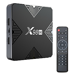 Смарт ТБ приставка 4-32 GB + пульт, TV-BOX X98H / Медіаплеєр для телевізора / Андроїд ТБ