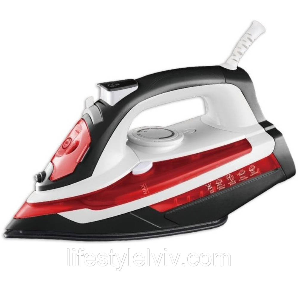 Парова праска з керамічною підошвою 2800Вт, Hoffmans HM-9031 / Електрична праска / Вертикальна праска з парою, фото 1