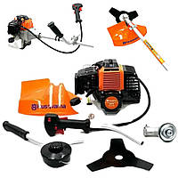 Мощная бензокоса Husqvarna 526R для травы "ЭКО" Бензокосы садовые бензиновые