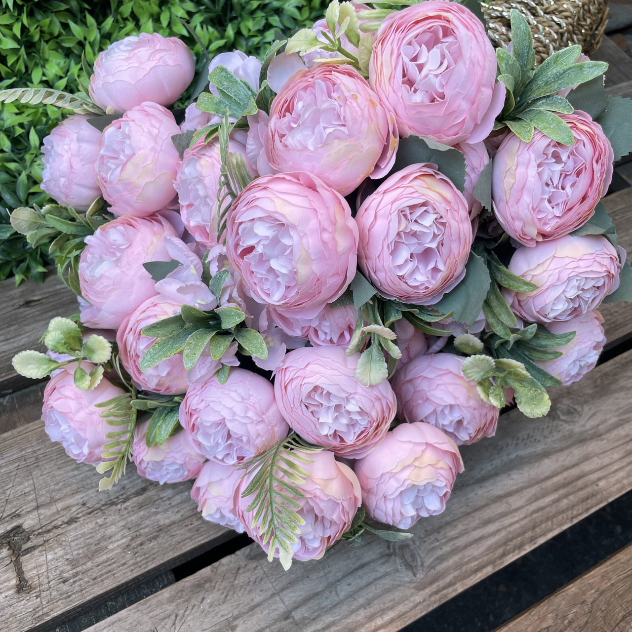 Штучна півонія Букет 30 см, фото 1