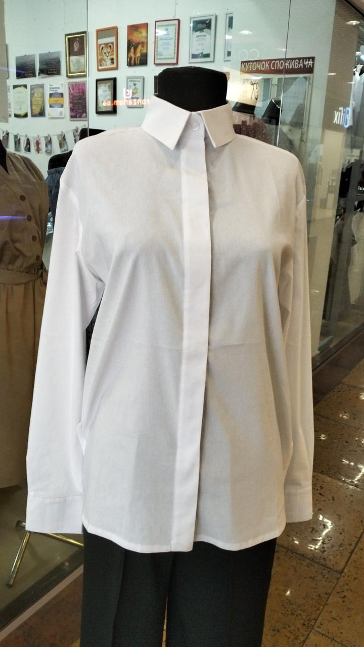 Біла жіноча сорочка-блуза, фото 1
