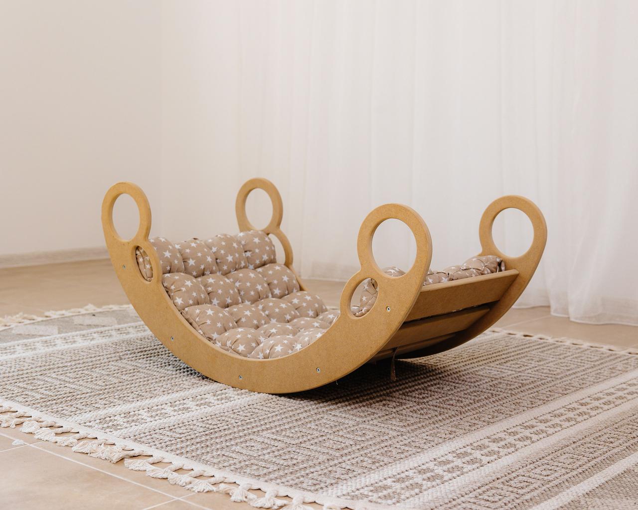 Дитяча гойдалка балансир з матрасиком Ловець снів