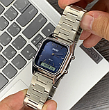 Чоловічий годинник Skmei 1220SIBU Silver-Blue, фото 5