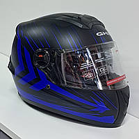 Шлем интеграл Black GHB X Racing с очками