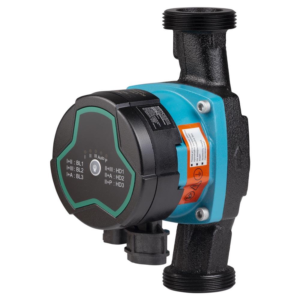 Насос циркуляційний енергоощадний 5-60 Вт Hmax 8 м Qmax 63 л/хв Ø11⁄2" 180 мм + гайки Ø1" AQUATICA GPA25-8/180, фото 1