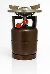Газовий балон 2 літри з пальником (комплект) для туризму, риболовлі та кемпінгу ПІКНІК