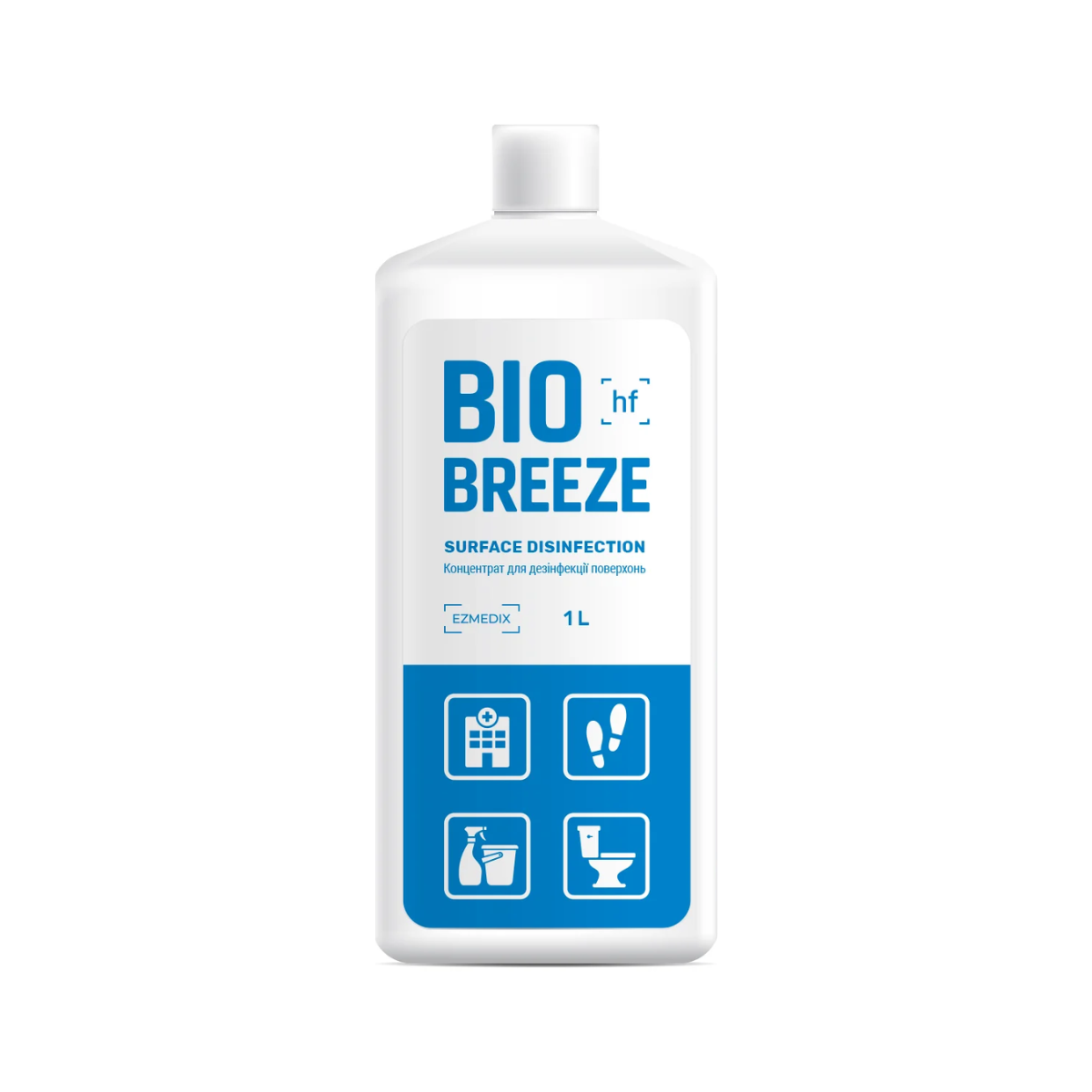 Концентрат для дезінфекції та знезараження поверхонь BIO BREEZE-HF, 1 л, фото 1
