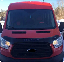 Дефлектор капота (мухобійка) для Ford Transit 2014+ VIP