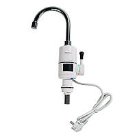 Кран-водонагрівач проточний AQUATICA s96 3.3 кВт для кухні вилив вухо на гайці з індикатором і термостатом