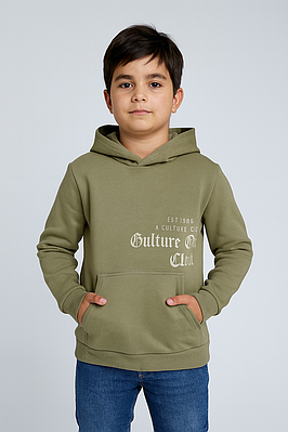 Худі підліткове Dola Elvin Польща тринитка бавовна 8-14 років,Оливовий 134