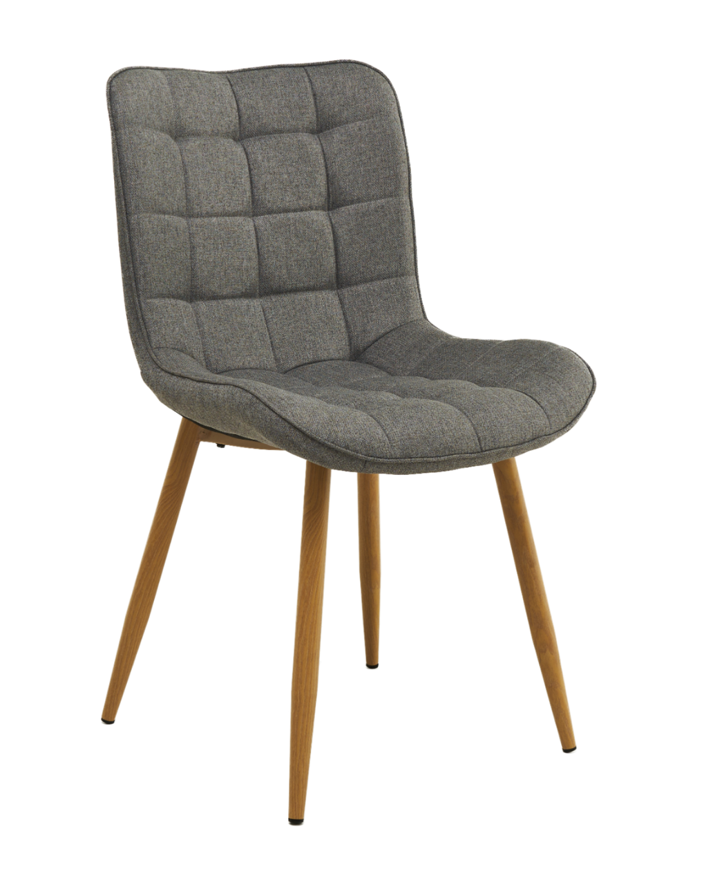 Стілець М-76 тканина попільний + дуб TM Vetro Mebel