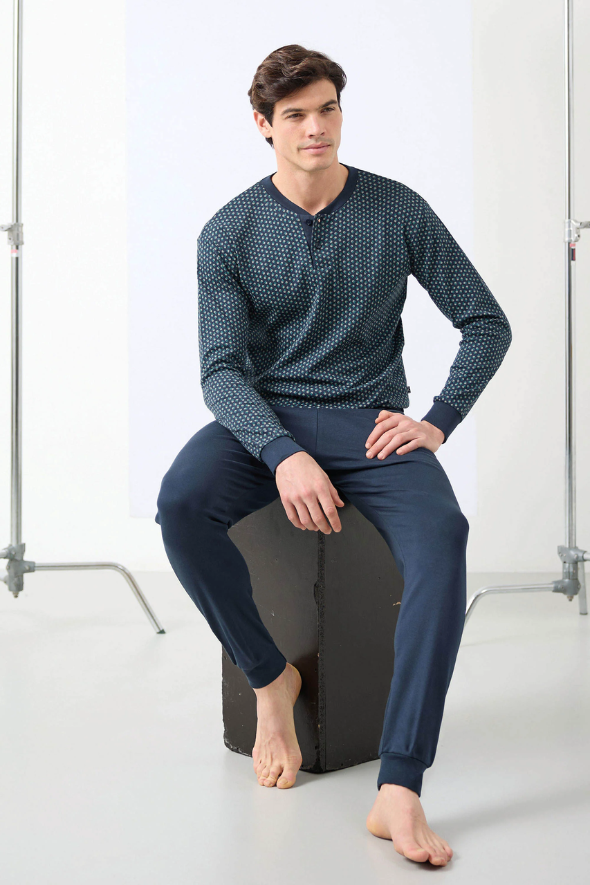 Чоловіча піжама зі штанами бавовна Enrico Coveri 2206, фото 1