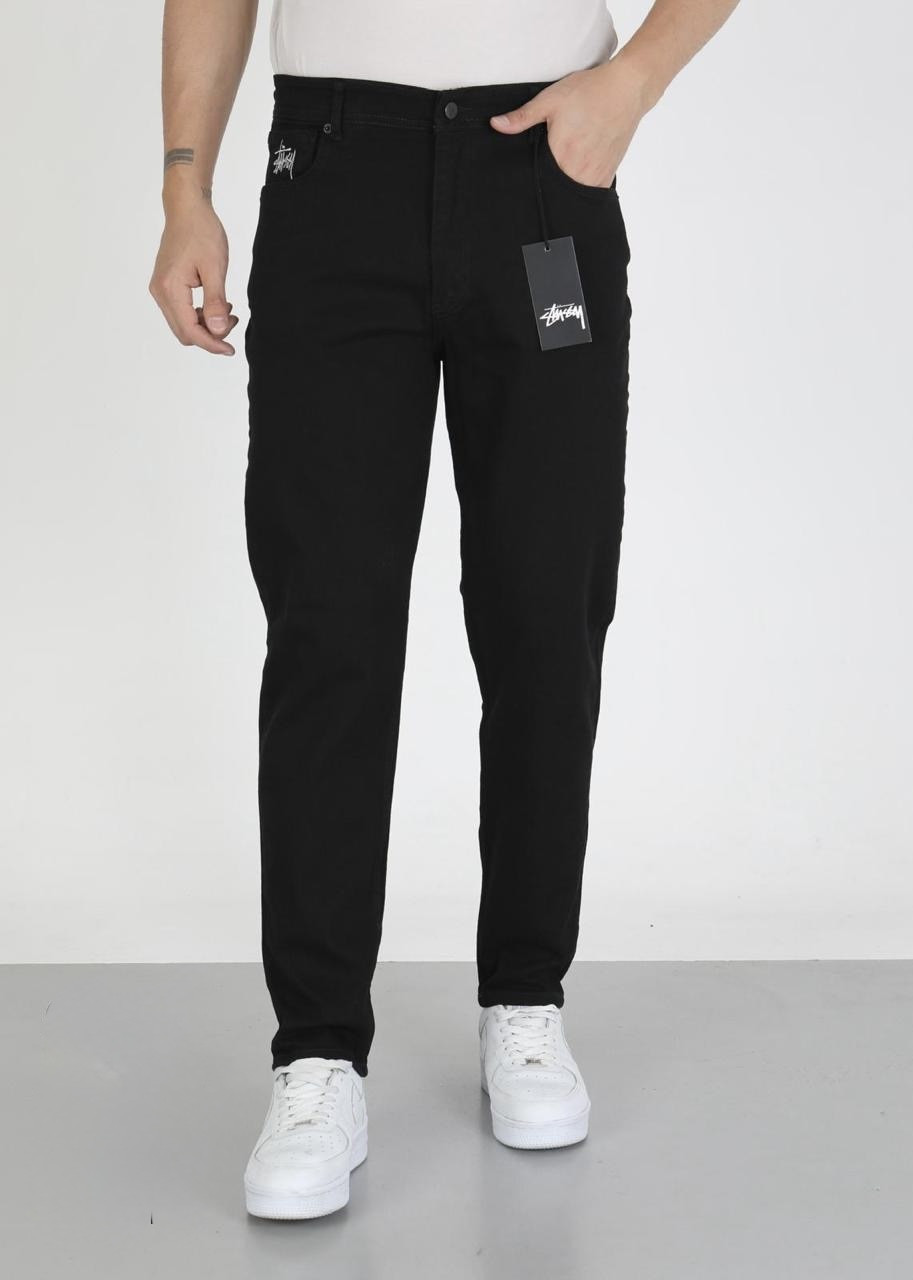 Джинси Stussy чоловічі та підліткові MOM вільні брендові модні,30 Чорний, фото 1