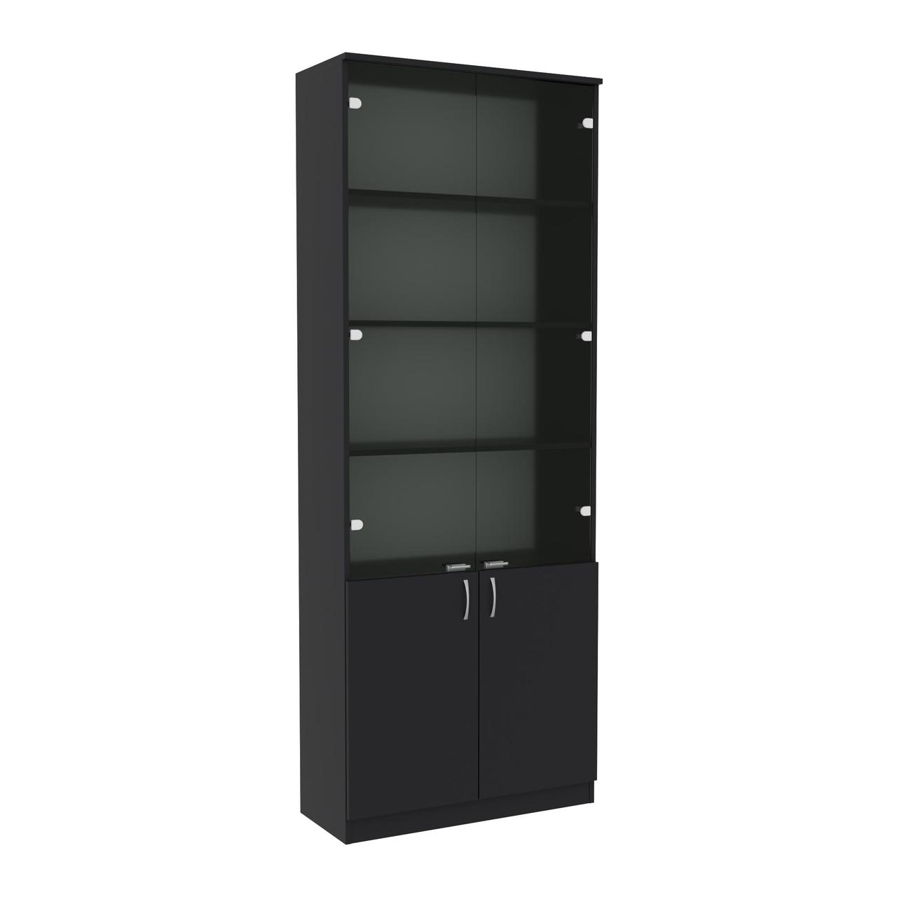 Шафа офісна з 6 полицями kontinent ОШС 1 Антрацит 80х34х210 см