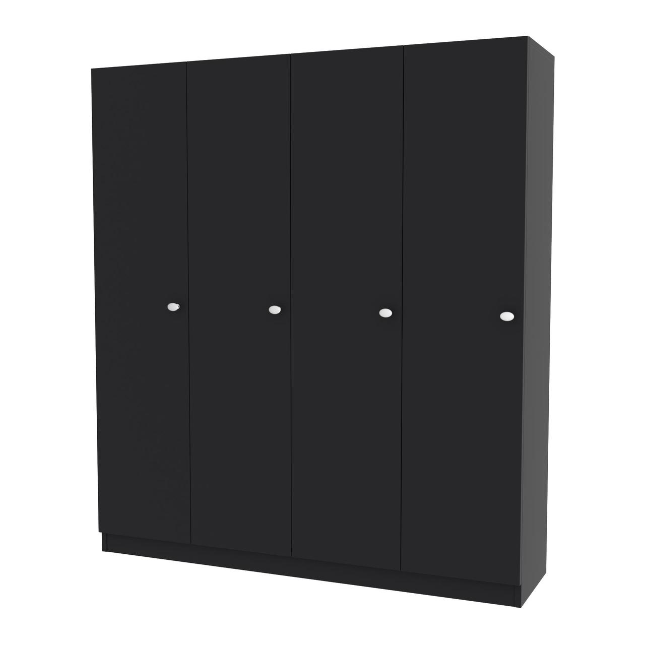 Шафа секційна для роздягальні Kontinent ШС 2 Антрацит 120х31,8х135 см