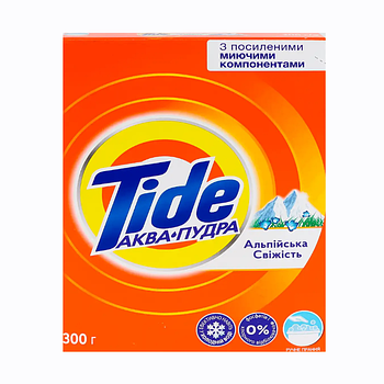 Пральний порошок Tide Альпійська свіжість, 300 г, для ручного прання (X-2322)