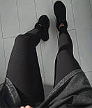 Жіночі теплі лосини на хутрі в рубчик на високій посадці (р. 42-46) 33121168, фото 5