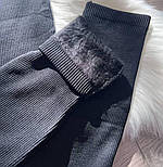 Жіночі теплі лосини на хутрі в рубчик на високій посадці (р. 42-46) 33121168, фото 6